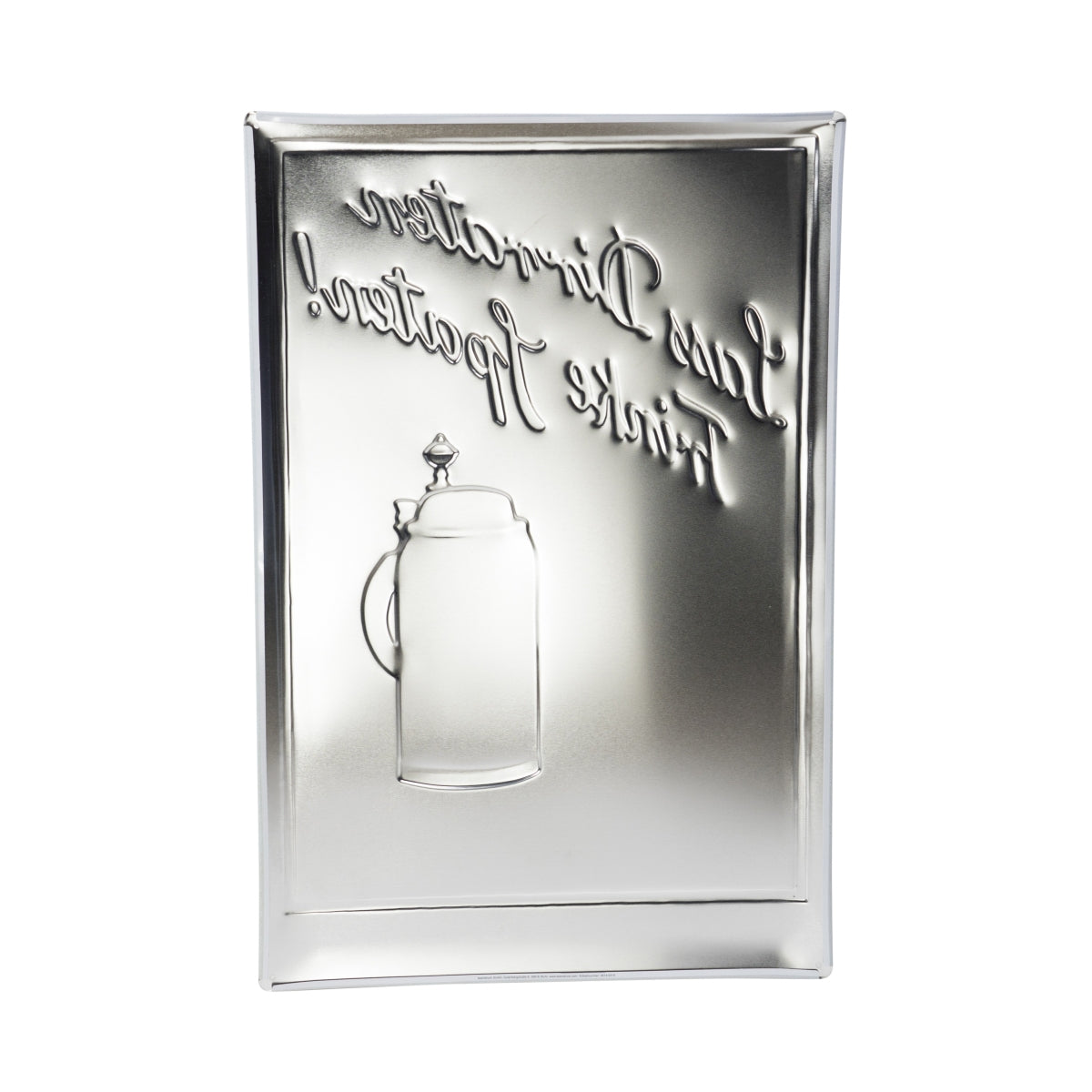 Plaque métallique Spaten Bier 60 x 40 Laisse-toi conseiller, bois Spaten ! Look émail rétro – Vue 2