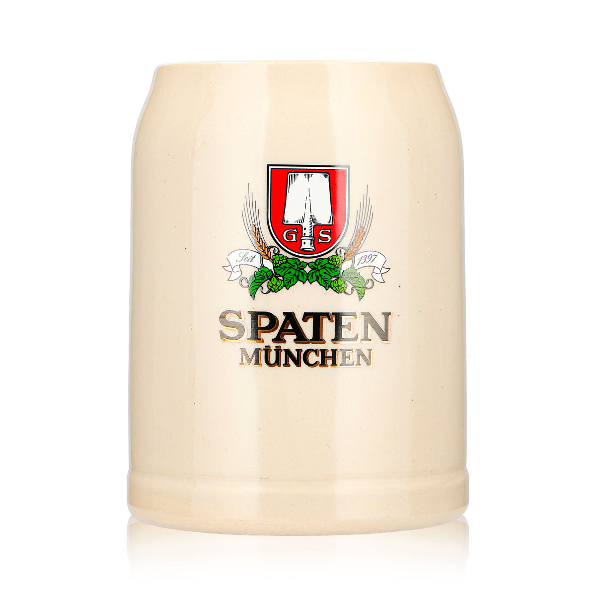 Verre à bière Spaten 0,5 l, chope de Munich, depuis 1397, en terre cuite