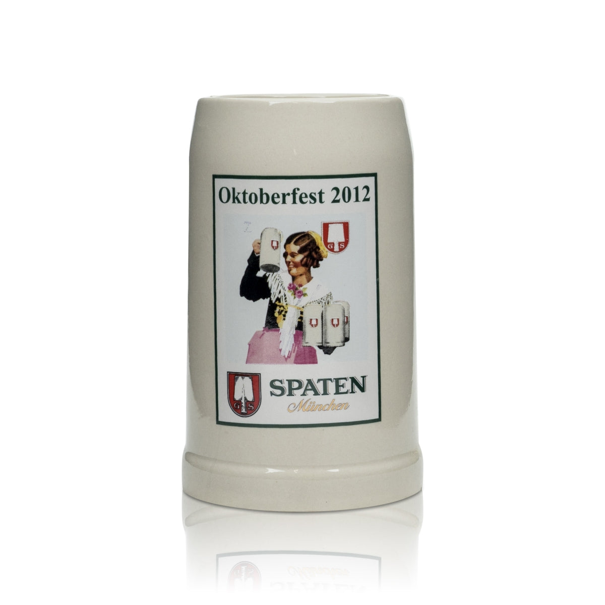 Verre à bière Spaten 0,5 l, chope « Oktoberfest 2012 », édition spéciale, chopes en grès