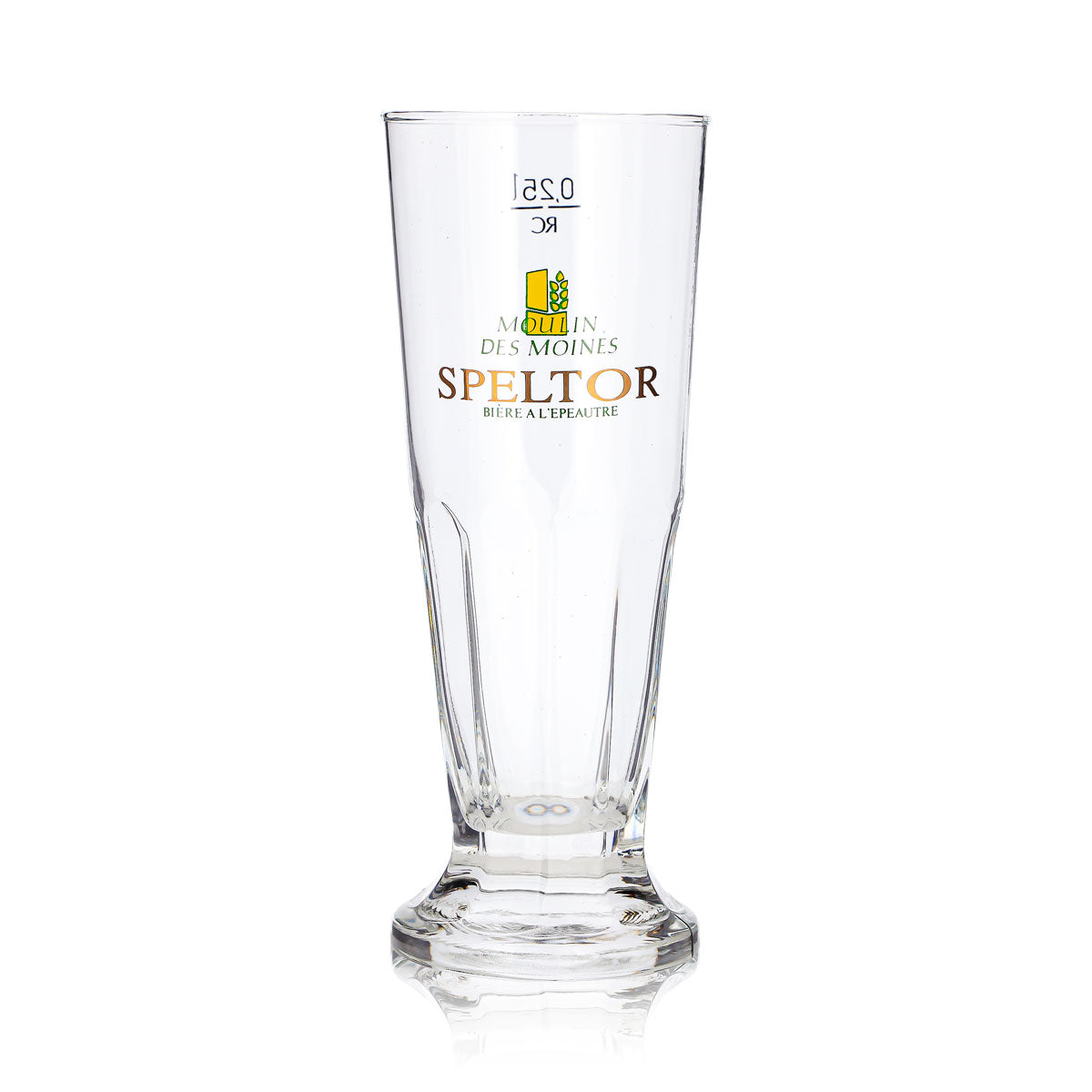 Verre à bière Speltor 0,25 l, modèle « Pokal », Moulin Des Moines, relief Ritzenhoff – Vue 2