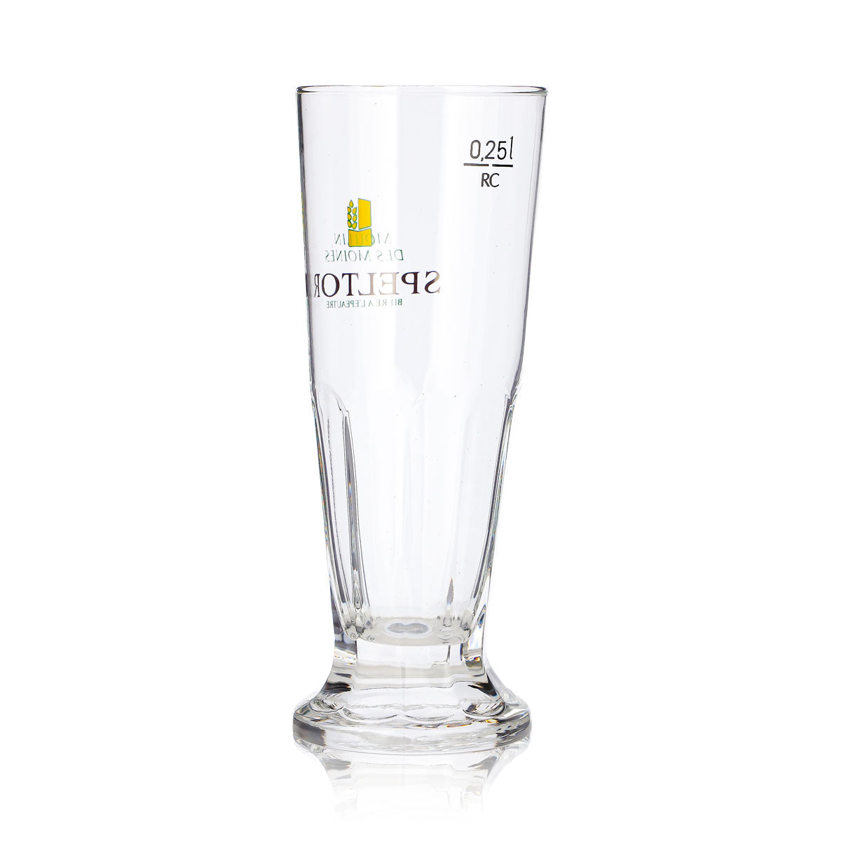Verre à bière Speltor 0,25 l, modèle « Pokal », Moulin Des Moines, relief Ritzenhoff – Vue 4