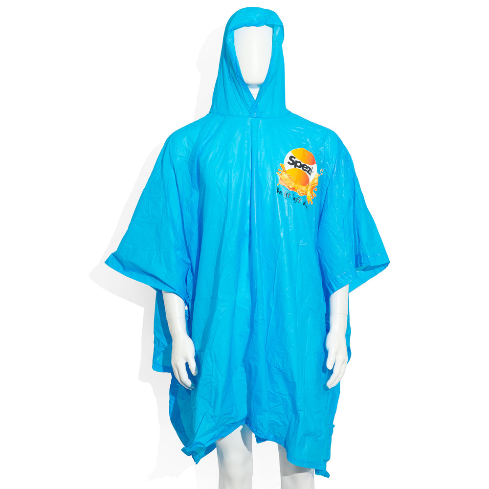 Verre à boisson gazeuse Spezi bleu avec logo Spezi – Poncho de pluie en polyester