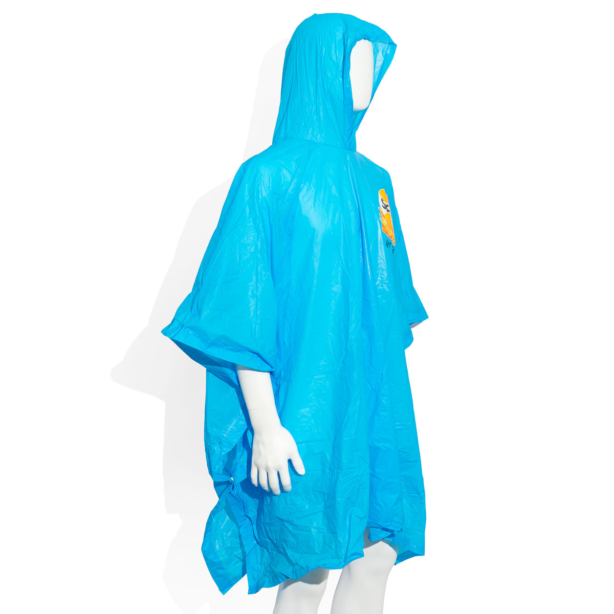 Verre à boisson gazeuse Spezi bleu avec logo Spezi – Poncho de pluie en polyester – Vue 2