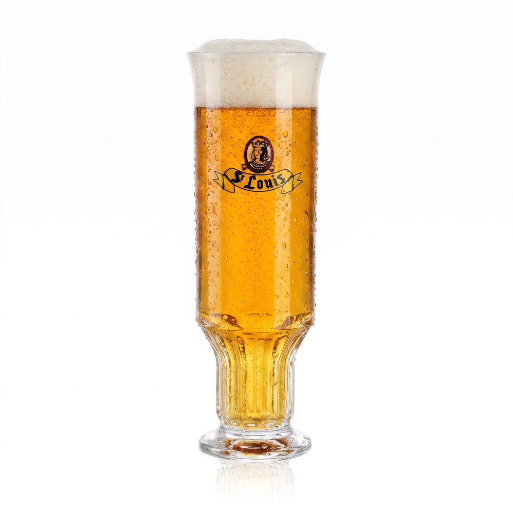 Verre à bière St. Louis, 0,25 l, forme de coupe, relief, VMC France