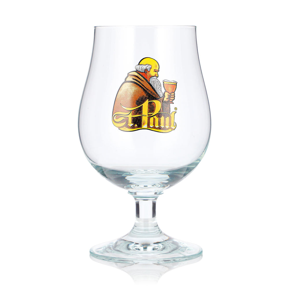 Verre à bière St. Paul 0,38 l, forme tulipe, homme jaune, verre à bière Ritzenhoff, verre à pied, dégustation