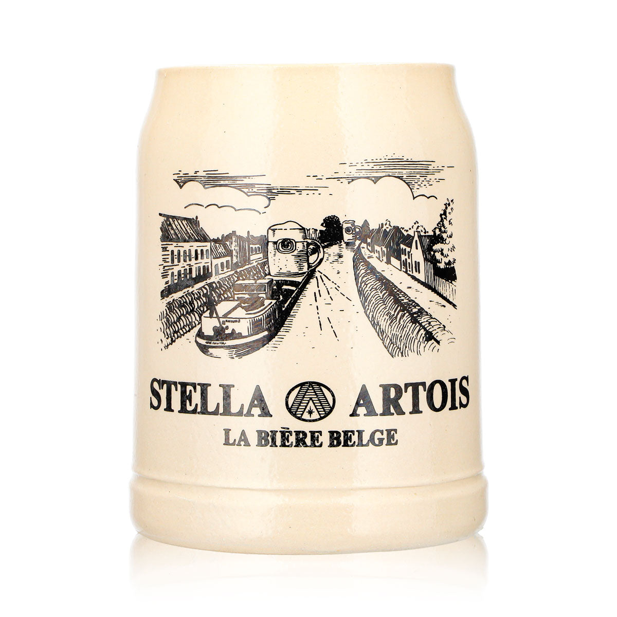 Verre à bière Stella Artois, chope en faïence, 0,5 l, bateau, bières belges, faïence – Vue 2