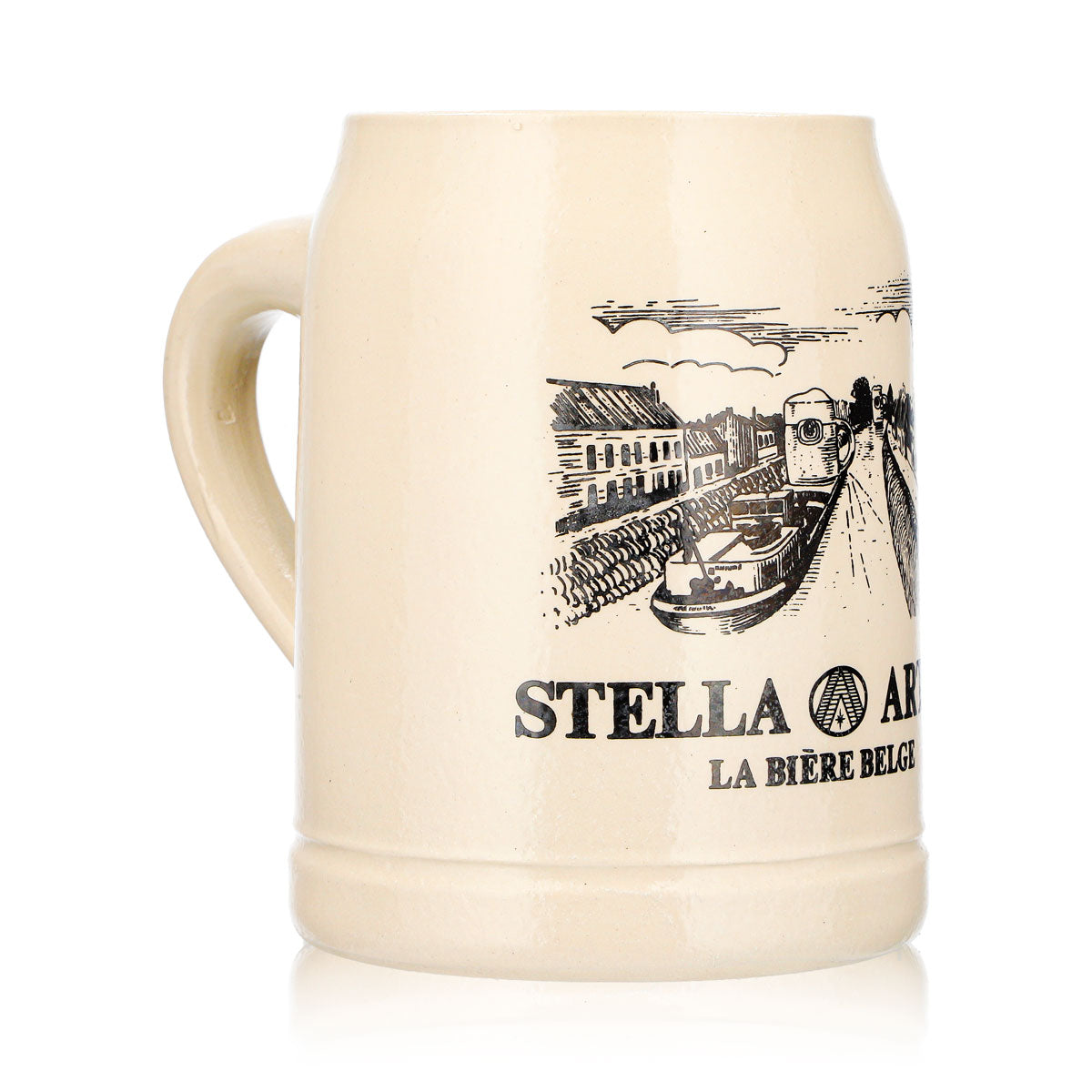 Verre à bière Stella Artois, chope en faïence, 0,5 l, bateau, bières belges, faïence – Vue 3
