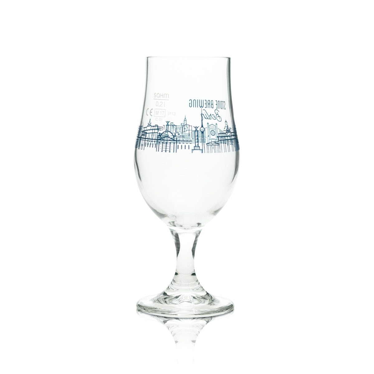 Verre à bière Stone Brewing 0,2 l, forme tulipe, panorama de Berlin, série Craftbeer – Vue 2