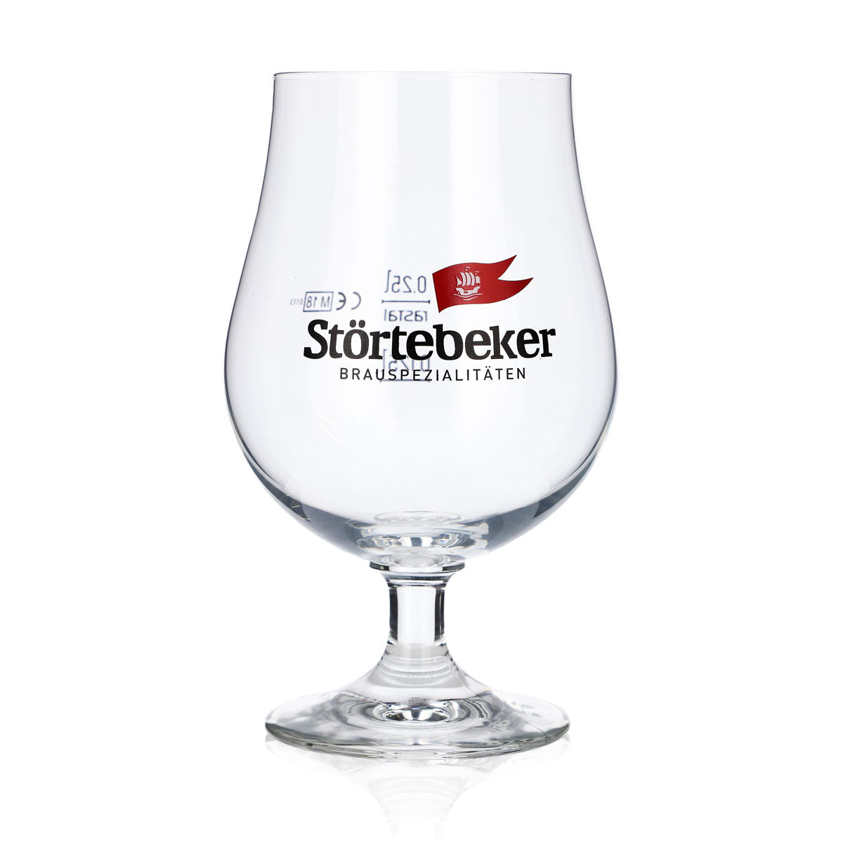 Verre à bière Störtebeker 0,25 l – Verre à dégustation Verre ventru Repère de niveau Craft Beer