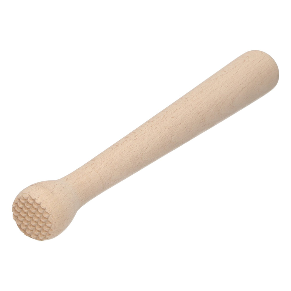 Pilon Mortier Accessoires de bar en bois de hêtre 20cm Equipement de barman