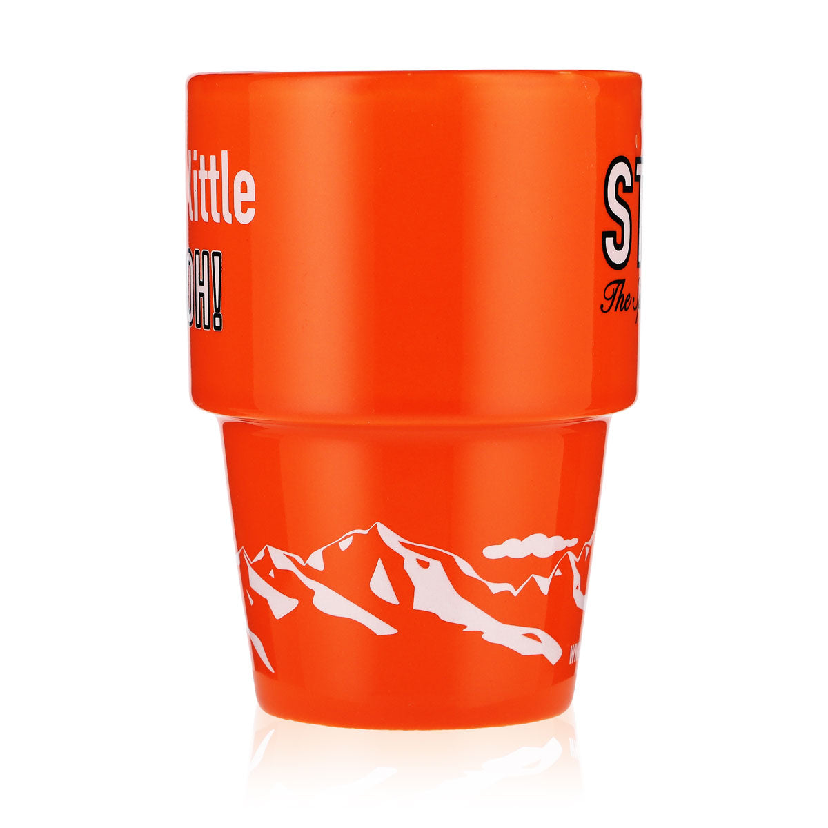 Tasse en céramique « Stroh Rum » Tasse à café orange « Add a little STROH ! » – Vue 3