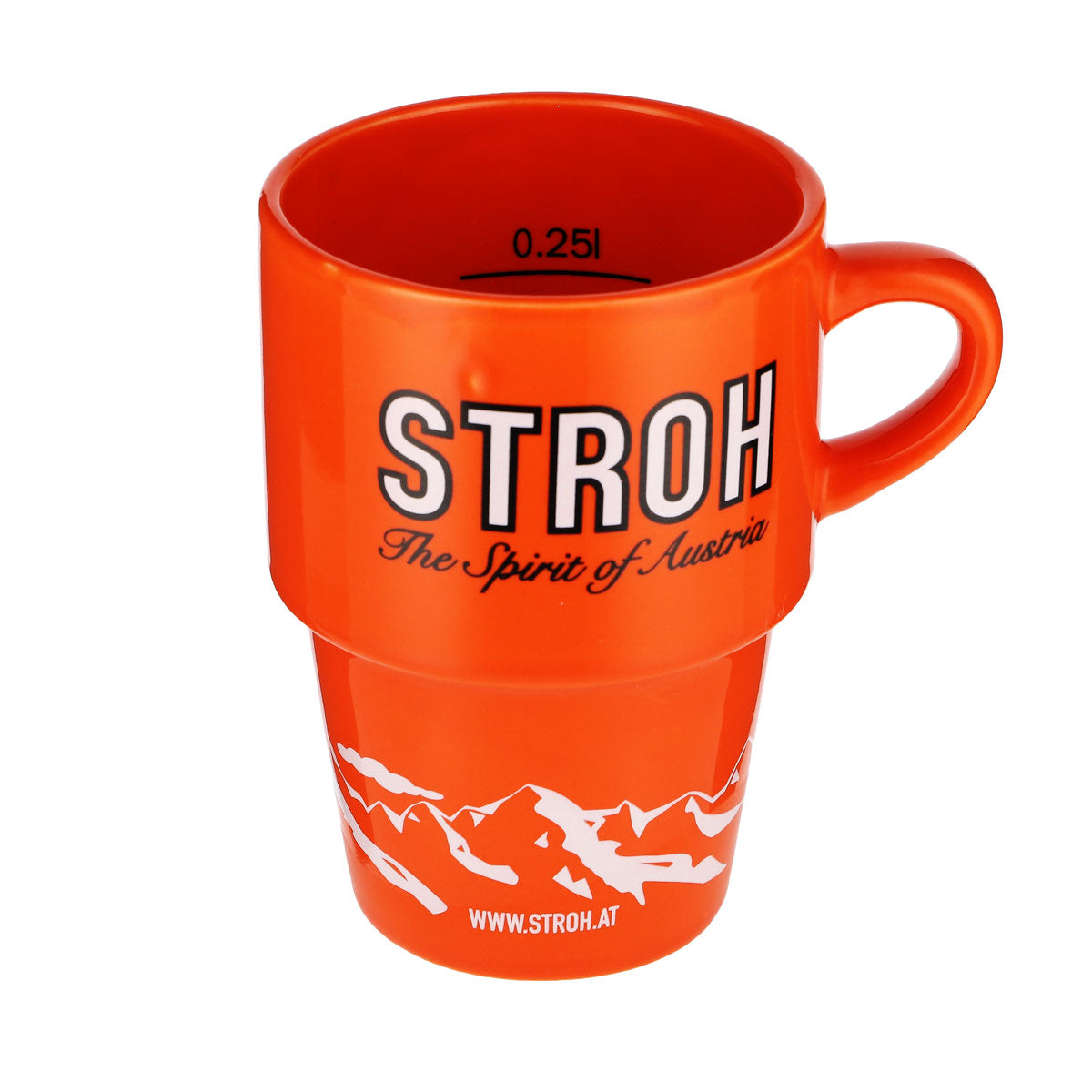 Tasse en céramique « Stroh Rum » Tasse à café orange « Add a little STROH ! » – Vue 5