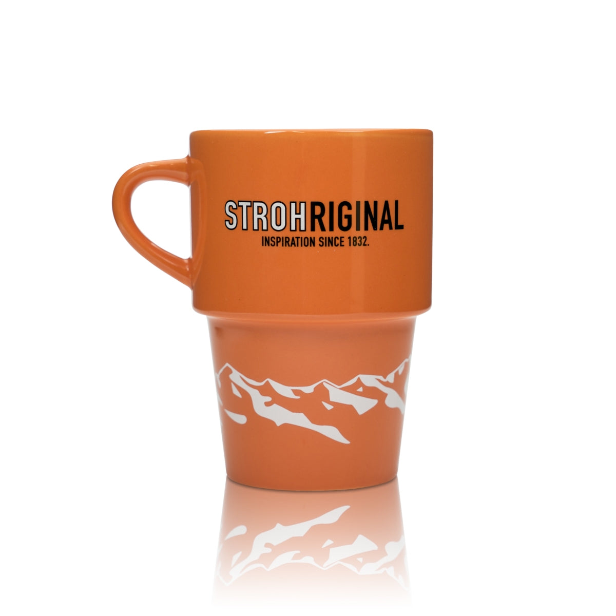 Tasse à rhum 0,25 l Orange Strohriginal Mug à vin chaud Verres à cocktail Henkel