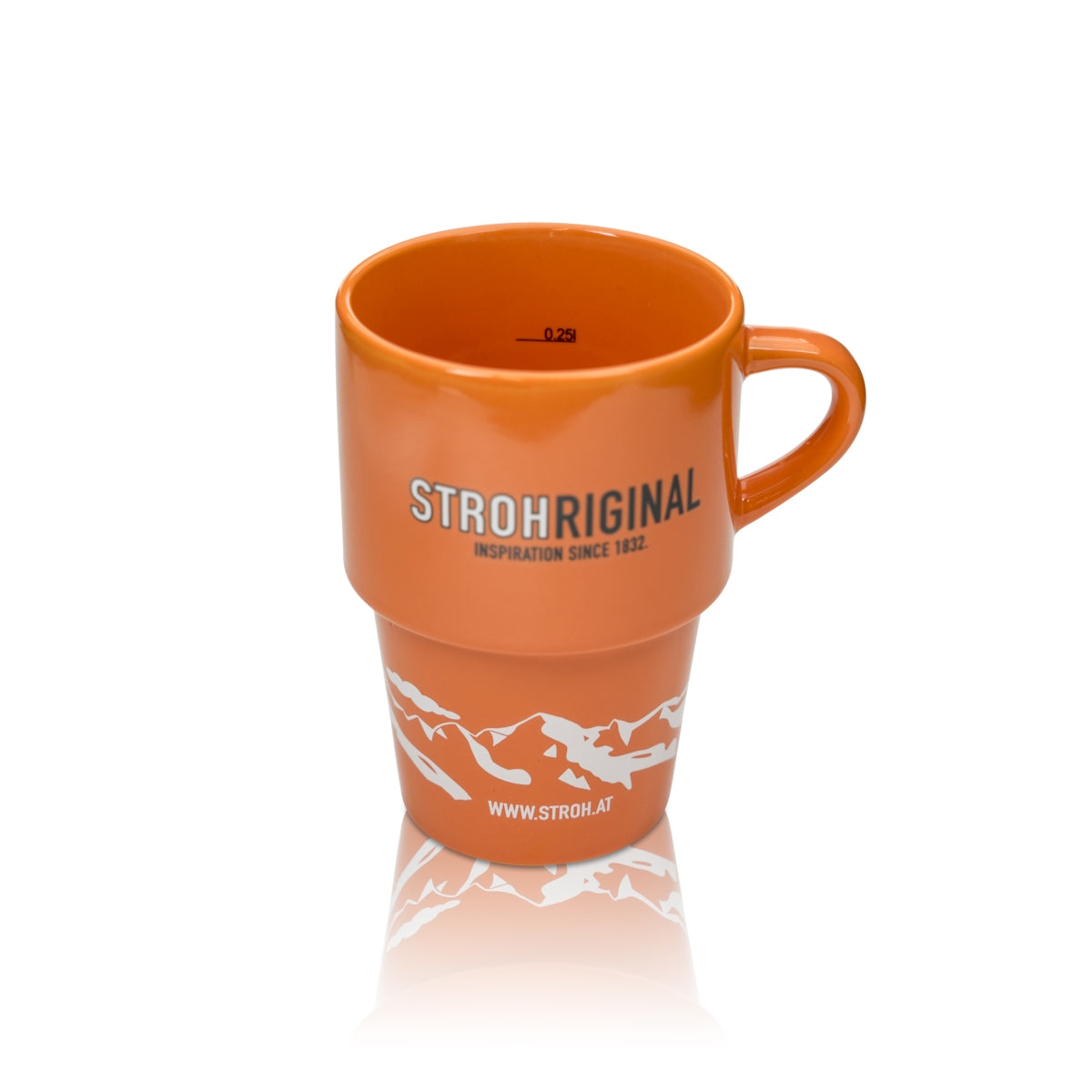 Tasse à rhum 0,25 l Orange Strohriginal Mug à vin chaud Verres à cocktail Henkel – Vue 3