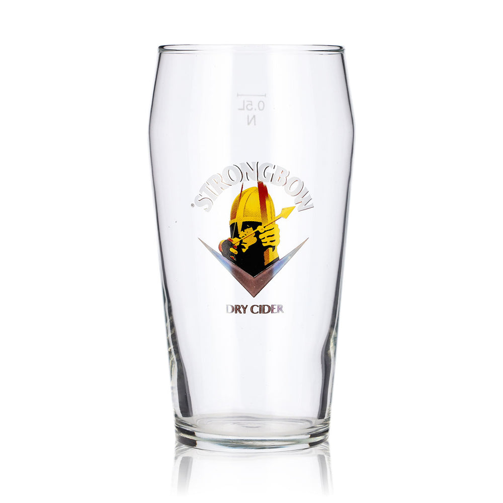 Verre à cidre Strongbow 0,5 l, verre à bière avec logo « Schützen », verre à bière Willibecher, chope Seidel