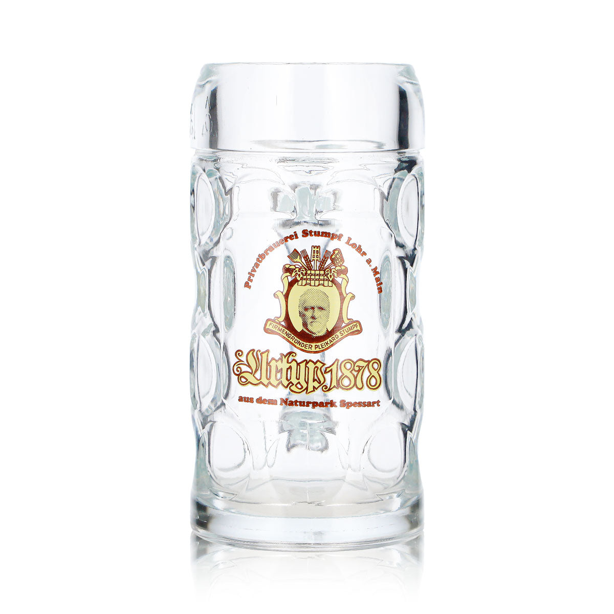 Verre à bière Stumpf, chope à bière 0,25 l « Urtyp 1878 », brasserie artisanale Stumpf, relief – Vue 2