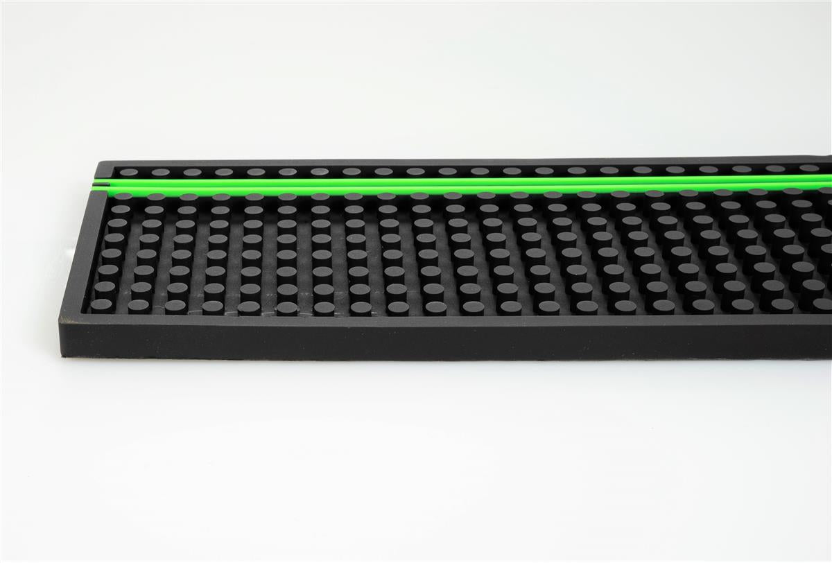 Tapis de bar Tanqueray Gin Tapis égouttoir Accessoires de bar vert-noir Logo à l'extérieur – Vue 3