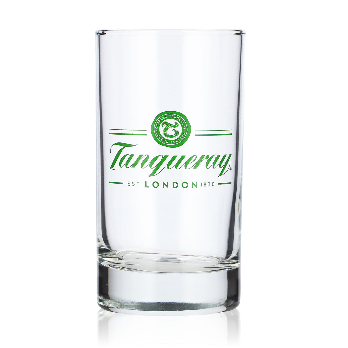 Verre à gin Tanqueray 0,15 l, tumbler avec logo vert clair, verre à whisky Old Fashioned Lowball