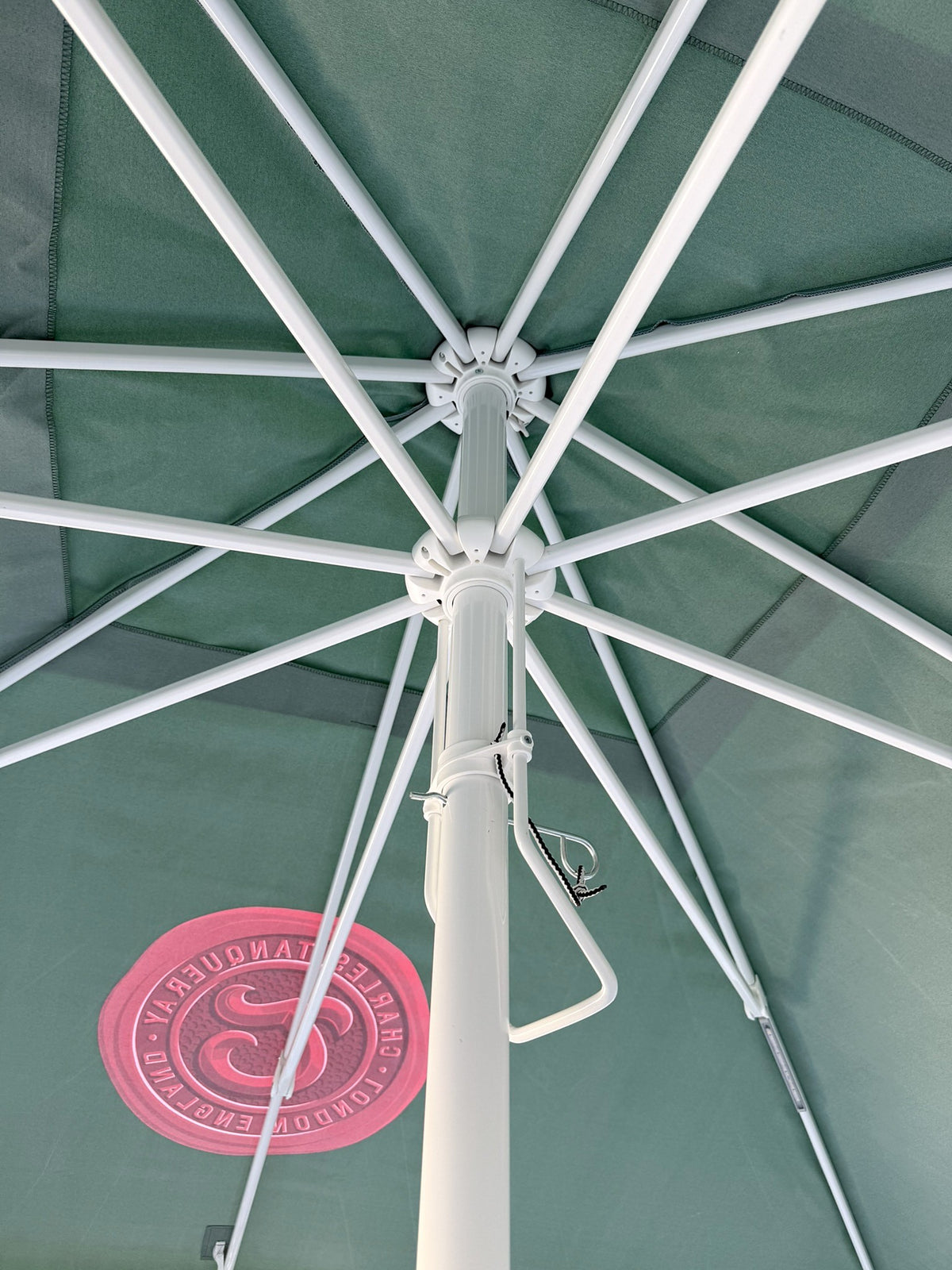 Parasol Tanqueray Gin 3 x 3 m avec LED – Brasserie, restauration, jardin de brasserie – Vue 2