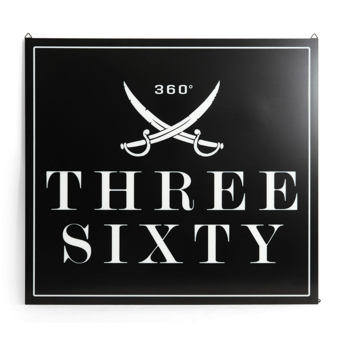 Three Sixty Enseigne lumineuse Luminated LED Wall Sign Square Logo Acrylic Deko – Vue 2