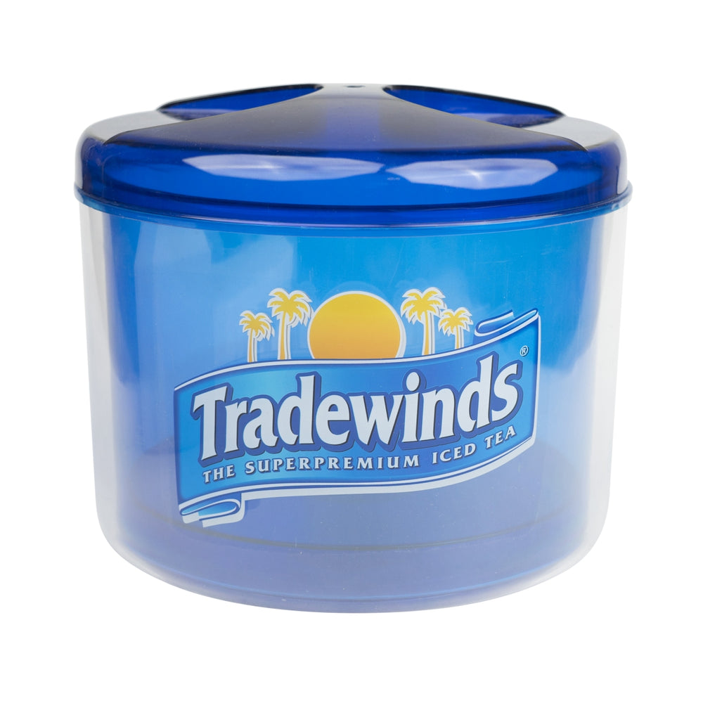 Tradewinds Boîte à glaçons ronde 29 cm Récipient pour glaçons Bar bleu