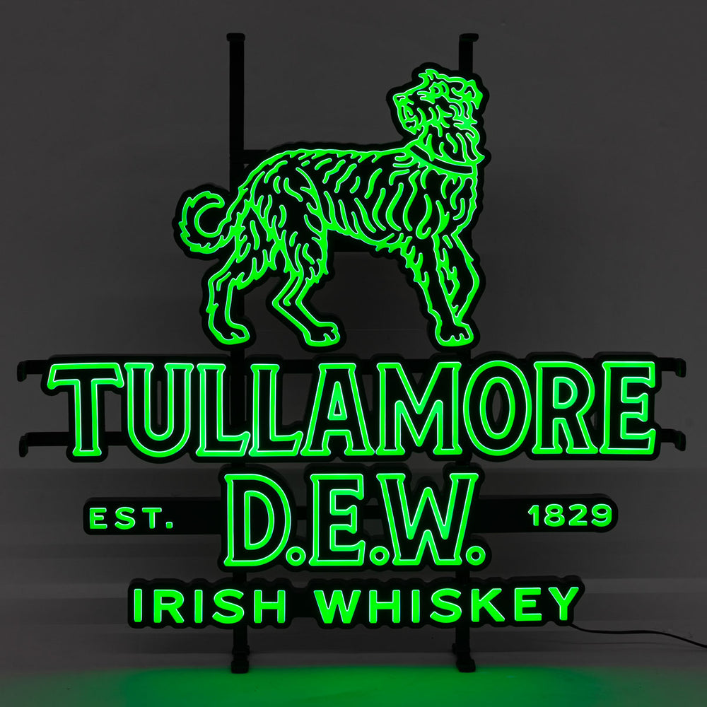Enseigne lumineuse LED Tullamore Dew Whisky Enseigne lumineuse  avec bloc d'alimentation