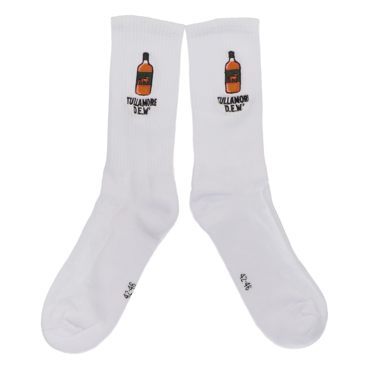 Chaussettes Tullamore Dew Whisky Unisexes Blanc Taille 42-46 – Vue 2
