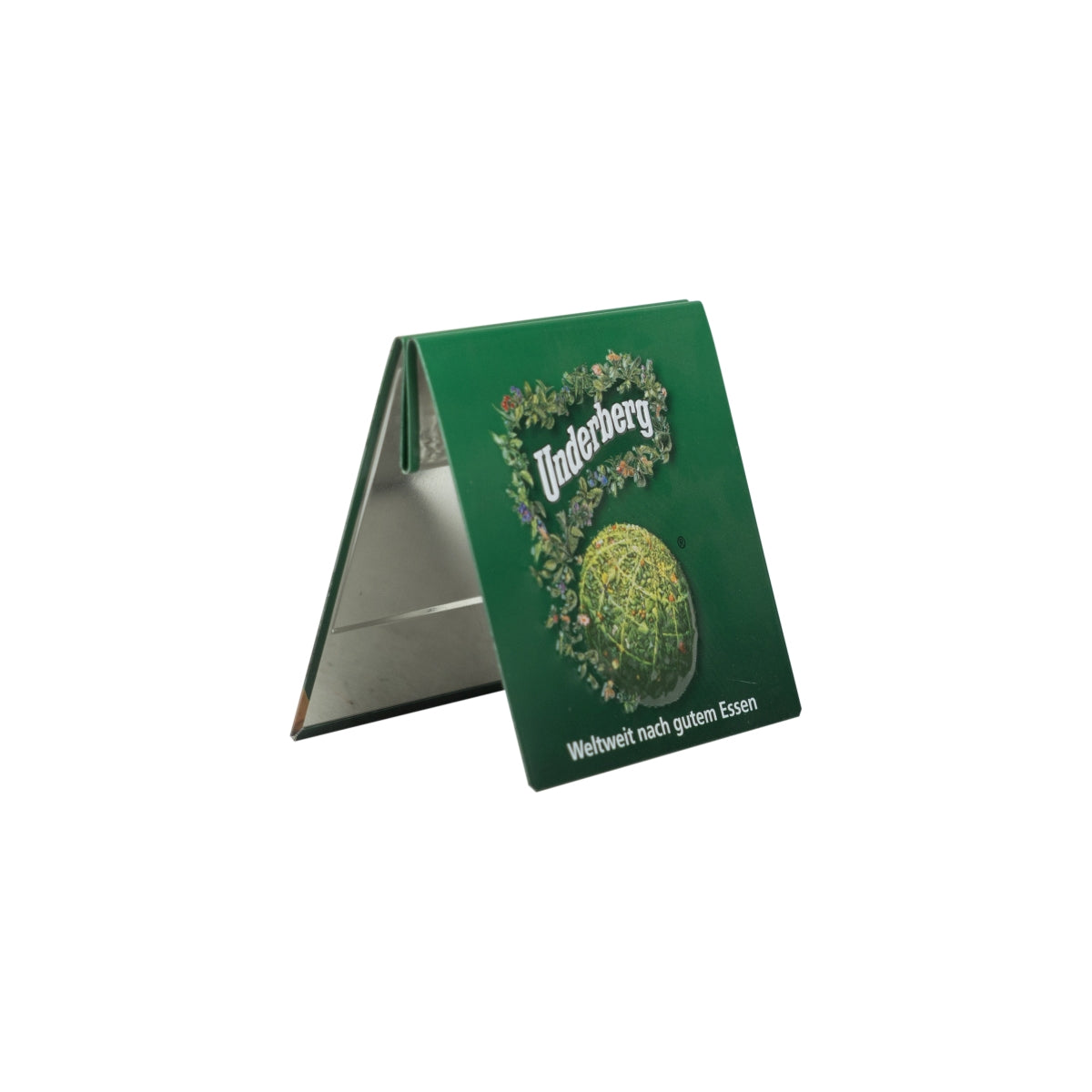 Underberg présentoir vert en métal image en relief table menu panneau publicitaire – Vue 2