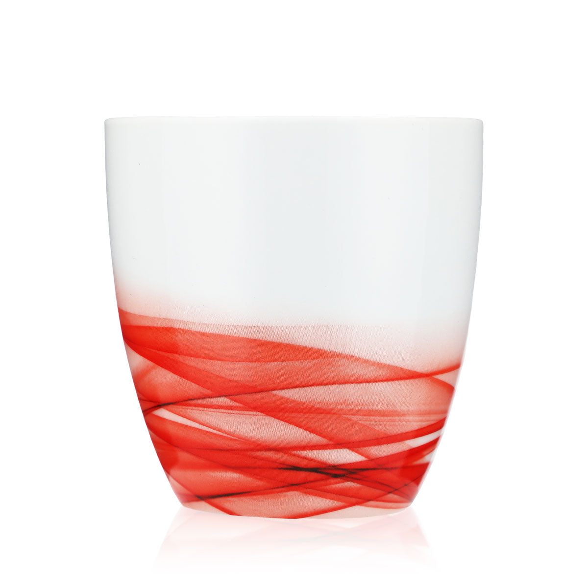 Tasse à café Unilever en porcelaine et verre, 0,4 l, blanche/rouge – Vue 3