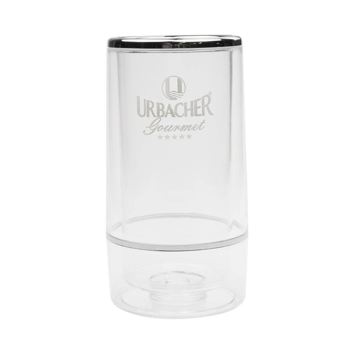 Urbacher Wasser Refroidisseur de bouteilles Bac à glaçons Conférence 1 bouteille transparent