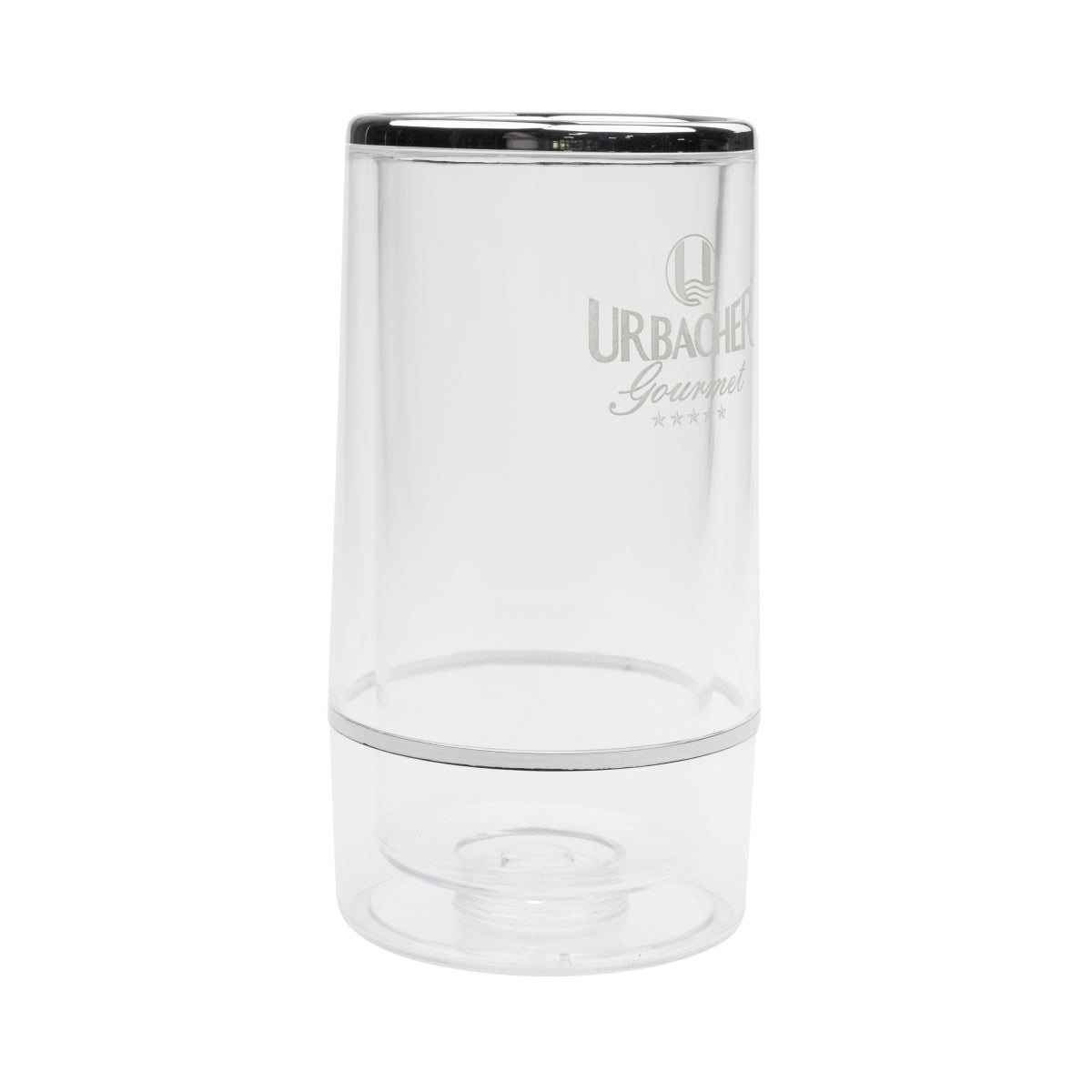 Urbacher Wasser Refroidisseur de bouteilles Bac à glaçons Conférence 1 bouteille transparent – Vue 3