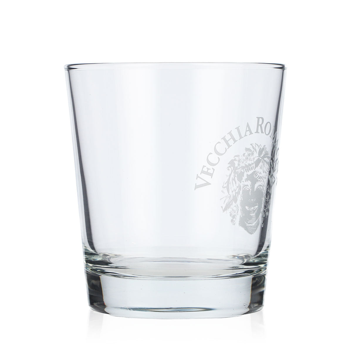Verre à cognac Vecchia Romagna Verre droit  0,3 l Logo blanc – Vue 2