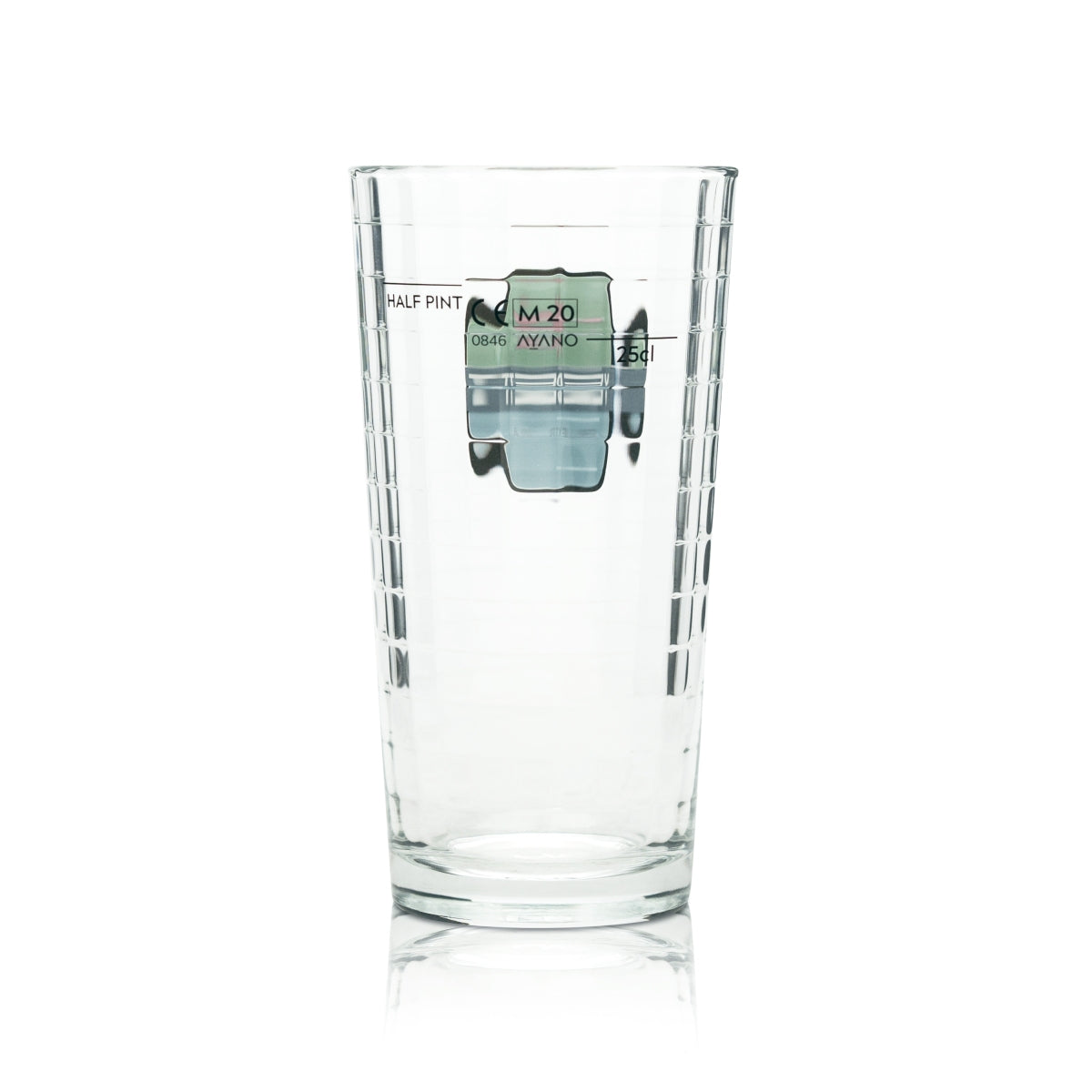 Verre à bière Vedett 0,25 l « Extra » vert en relief Verres Beer Belgium HALF PINT – Vue 2