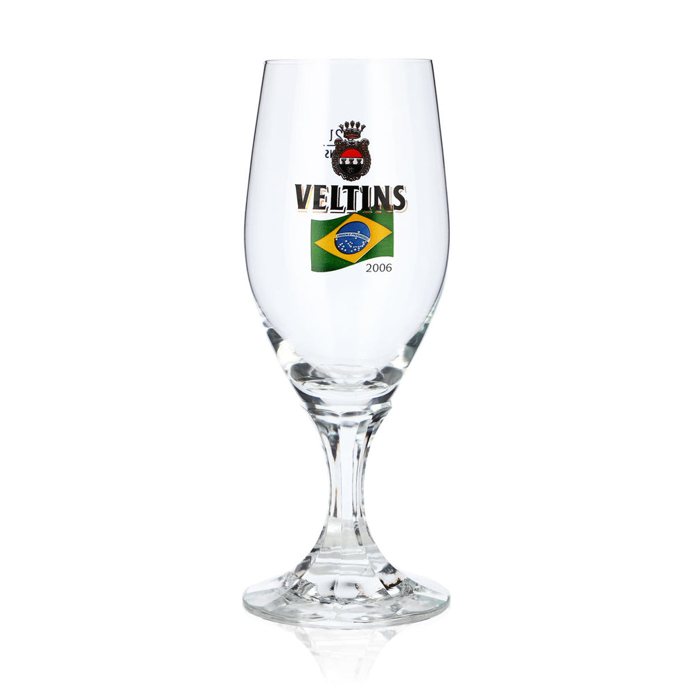 Verre à bière Veltins 0,2 l, verre en forme de coupe, Coupe du monde 2006 au Brésil, édition spéciale, verre à bière « pint »