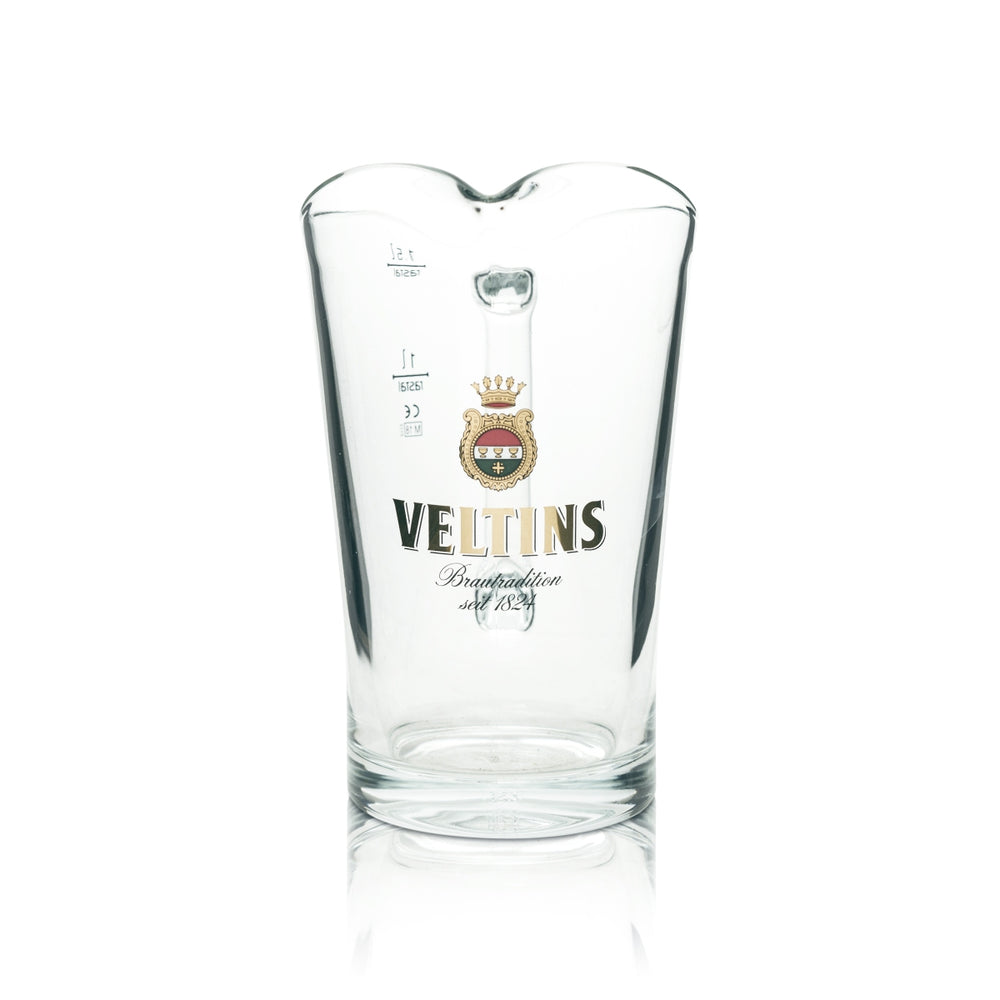 Pichet à bière Veltins 1,5 l avec bec verseur Rastal Carafe en verre 1500 ml Chope à bière