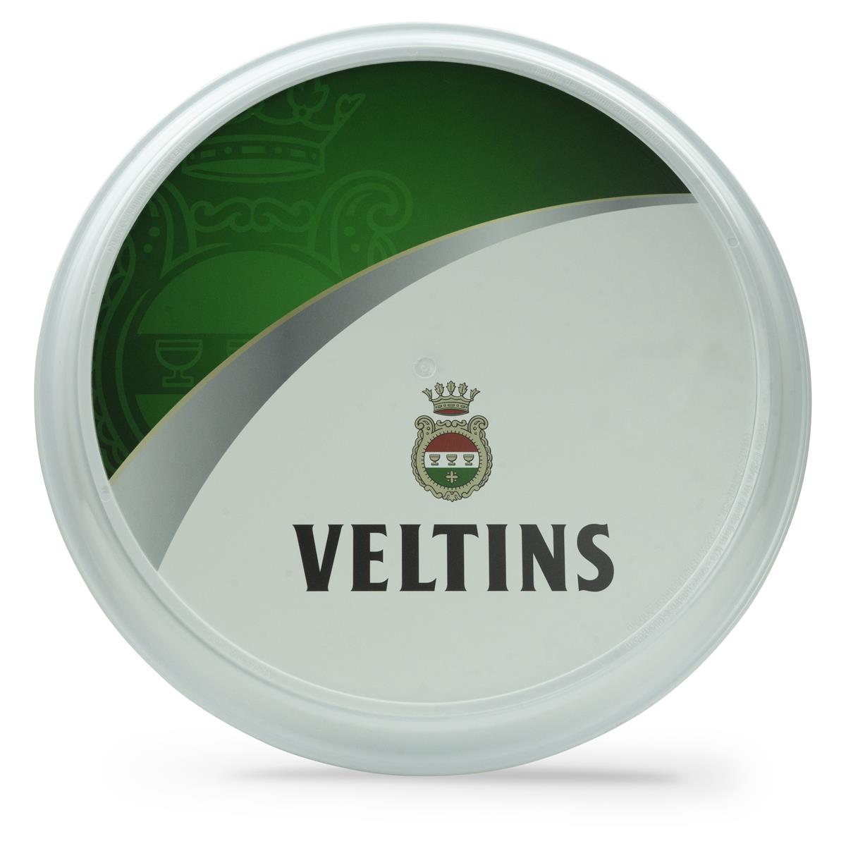 Plateau à bière Veltins Plateau de service Plateau de serveur noir caoutchouté dessous blanc