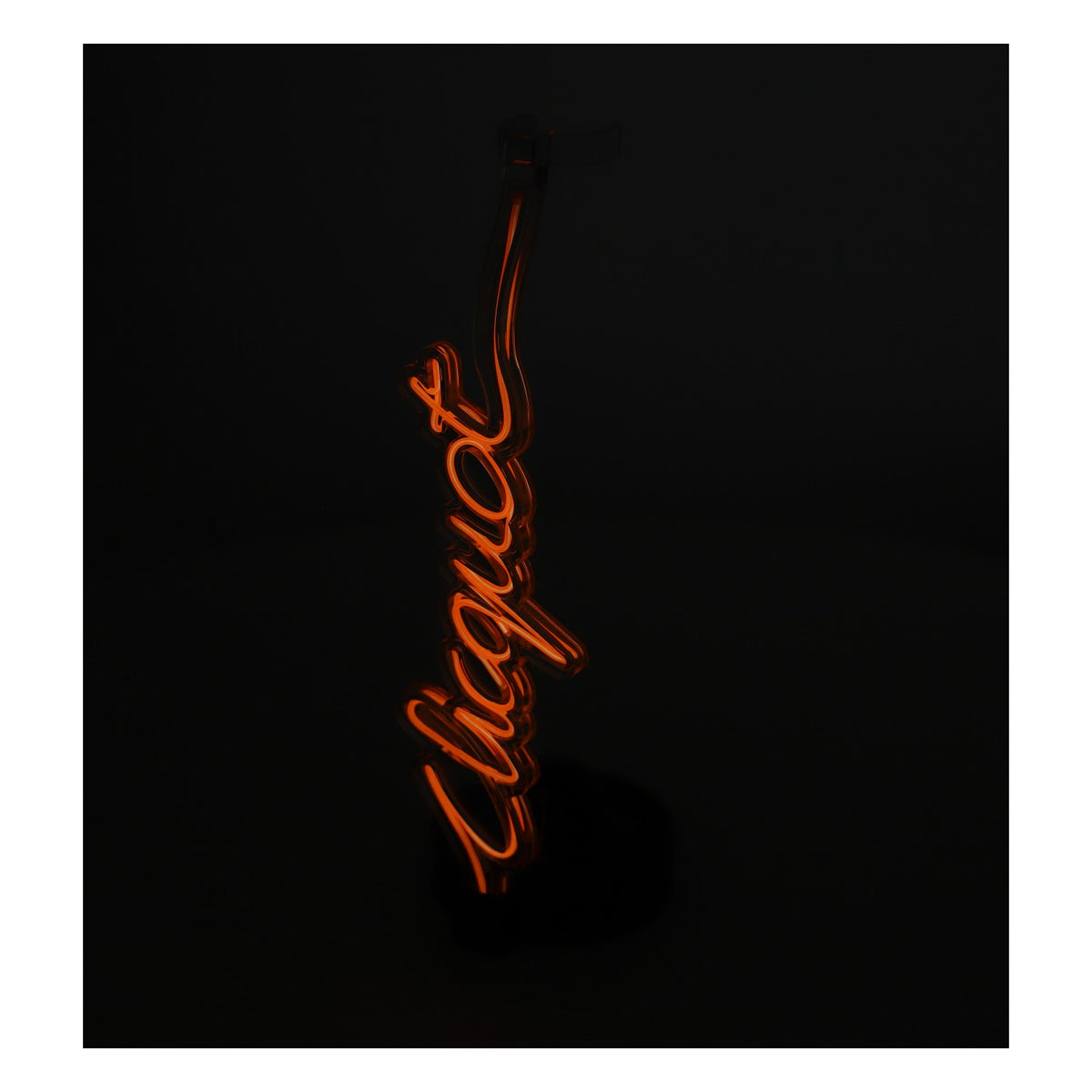 Porte-bouteilles de champagne Veuve Clicquot Glorifier LED néon avec bloc d'alimentation