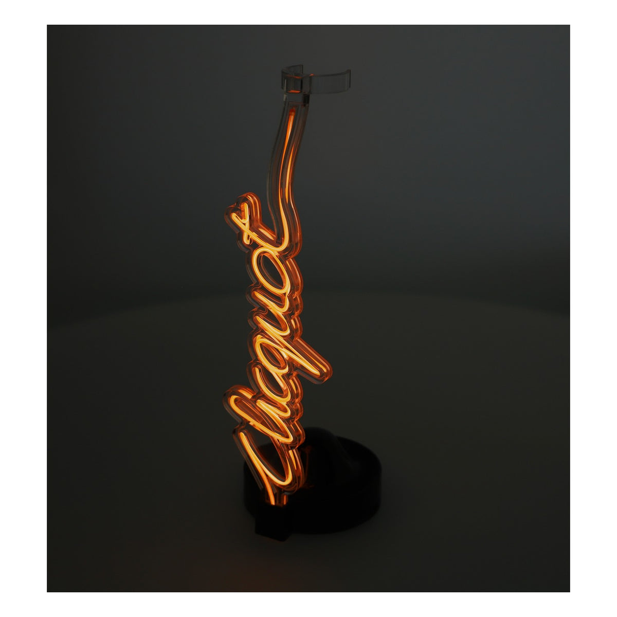 Porte-bouteilles de champagne Veuve Clicquot Glorifier LED néon avec bloc d'alimentation – Vue 4