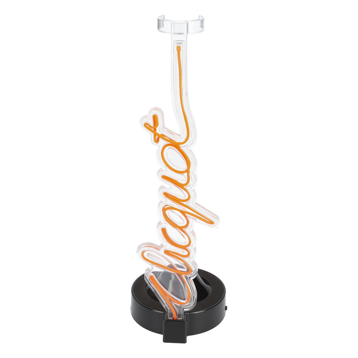 Porte-bouteilles de champagne Veuve Clicquot Glorifier LED néon avec bloc d'alimentation – Vue 5