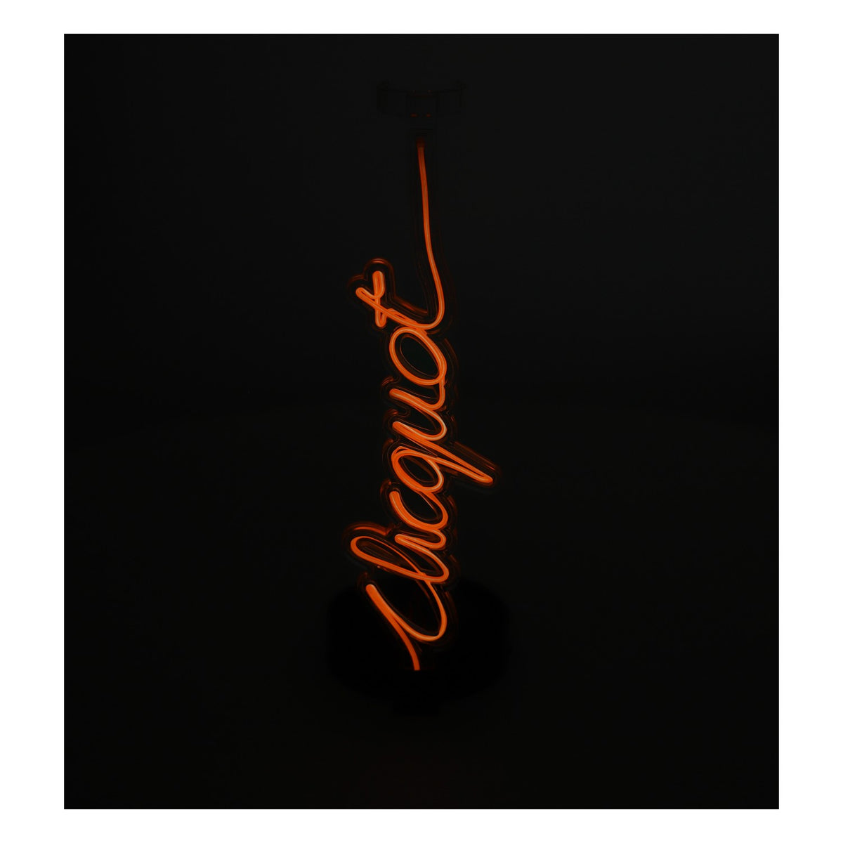 Porte-bouteilles de champagne Veuve Clicquot Glorifier LED néon avec bloc d'alimentation – Vue 7