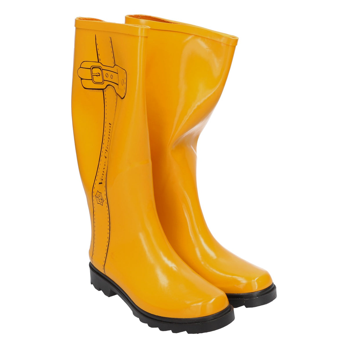 Bottes en caoutchouc Veuve Clicquot Champagne Yellow Label Rain Boots Taille 36/37