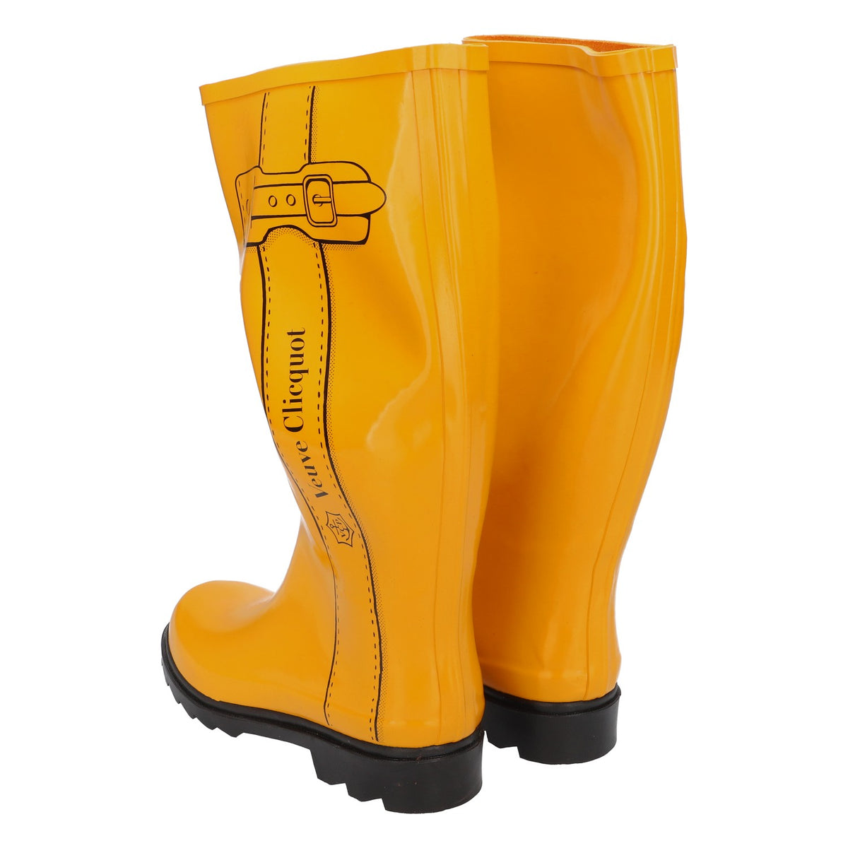 Bottes en caoutchouc Veuve Clicquot Champagne Yellow Label Rain Boots Taille 36/37 – Vue 2