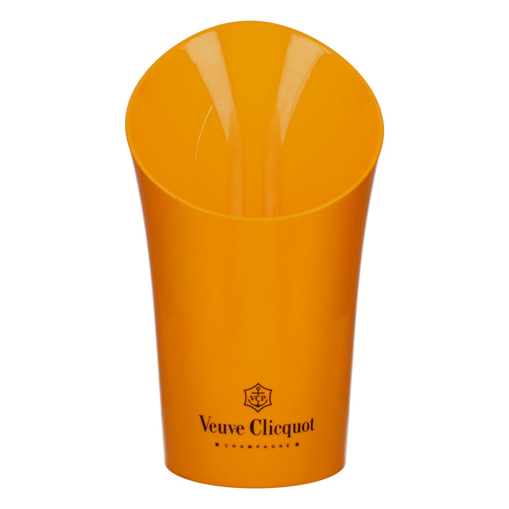 Seau à champagne Veuve Clicquot, orange, modèle simple, produit de deuxième choix, d'occasion, provenant d'une exposition