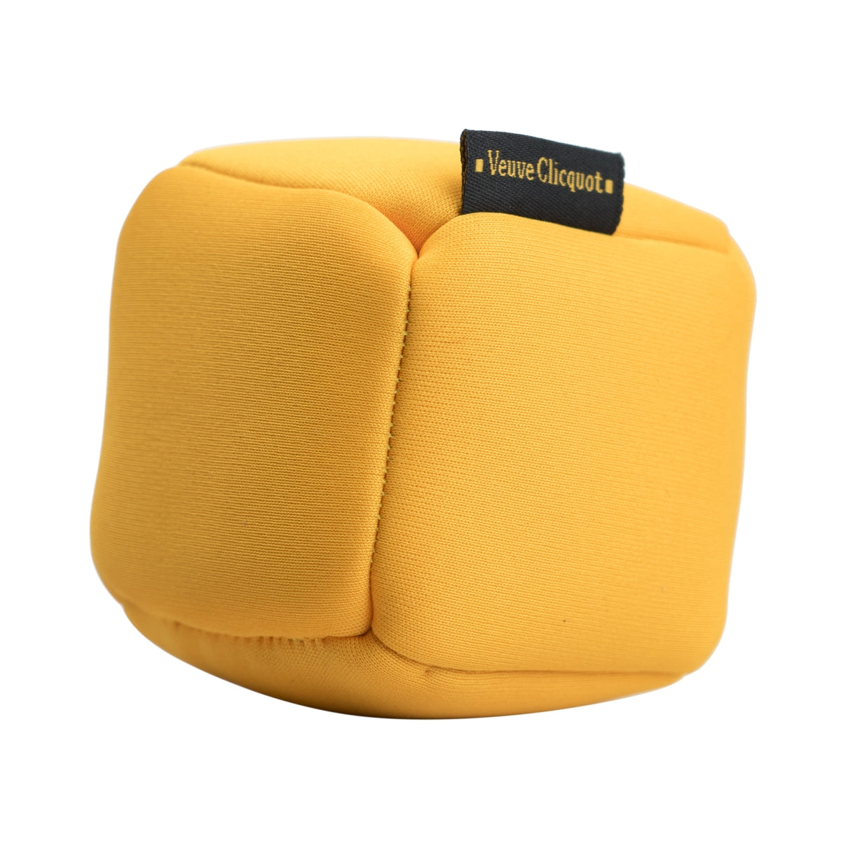 Veuve Clicquot Champagne Mini cube en tissu Orange Décoration Collectionneur Rare