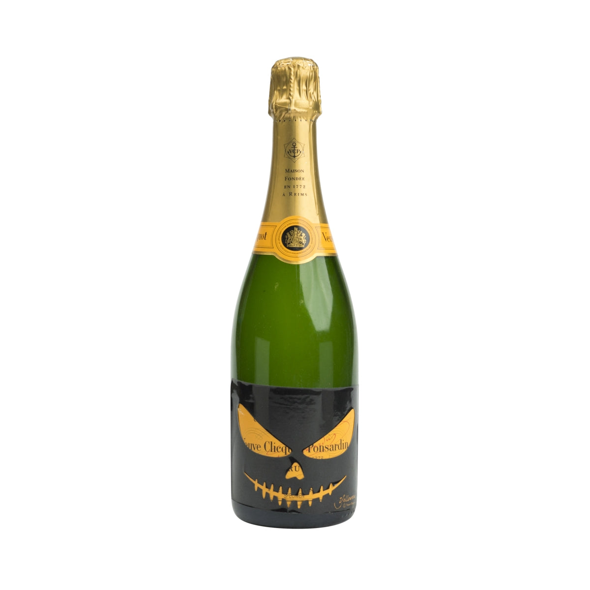 Bouteille de champagne Veuve Clicquot 0,7 l Yelloween LEER Décoration factice vide Bar