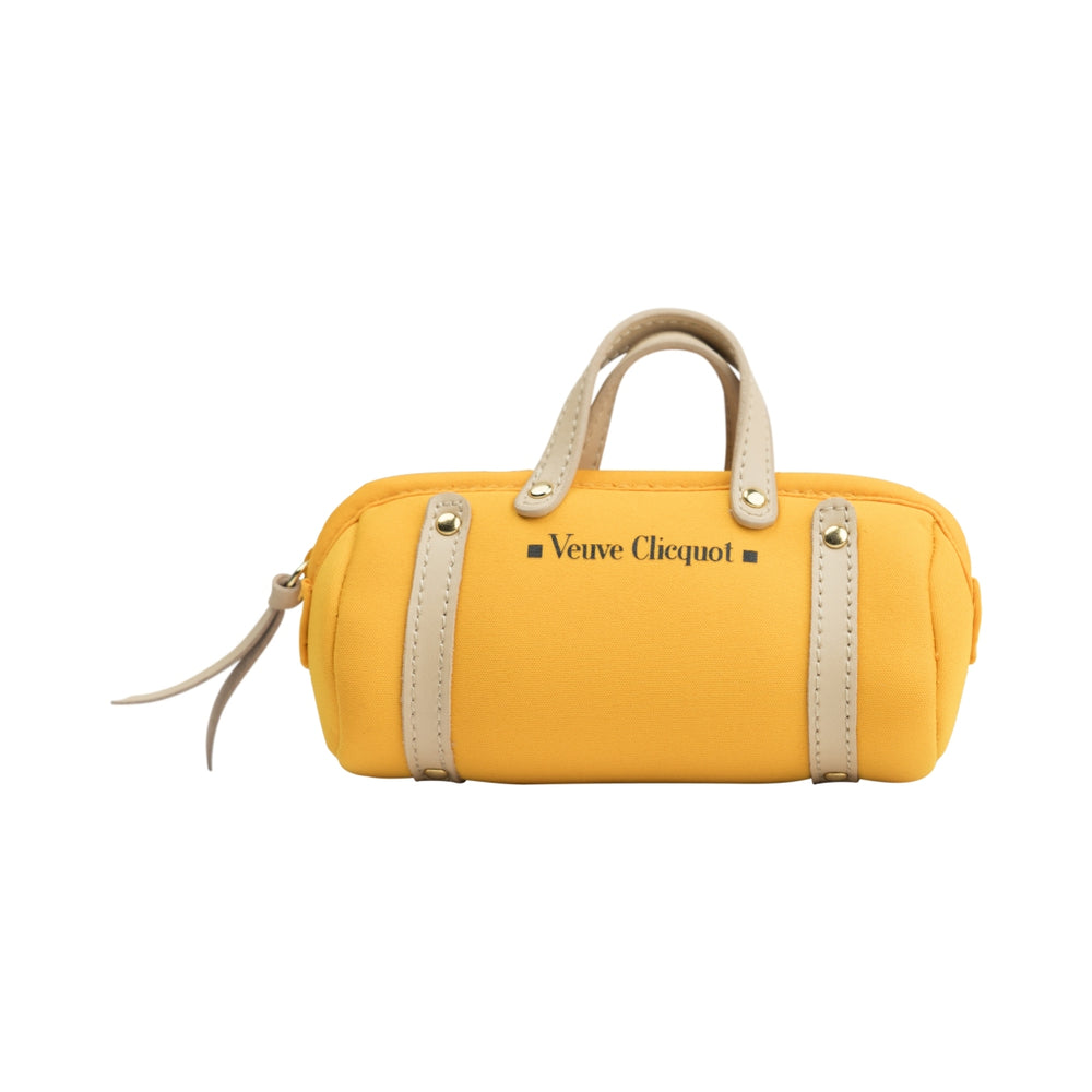 Mini sac en tissu Veuve Cliquot Champagne Orange Maquillage Sacs à main Pochette Boîte