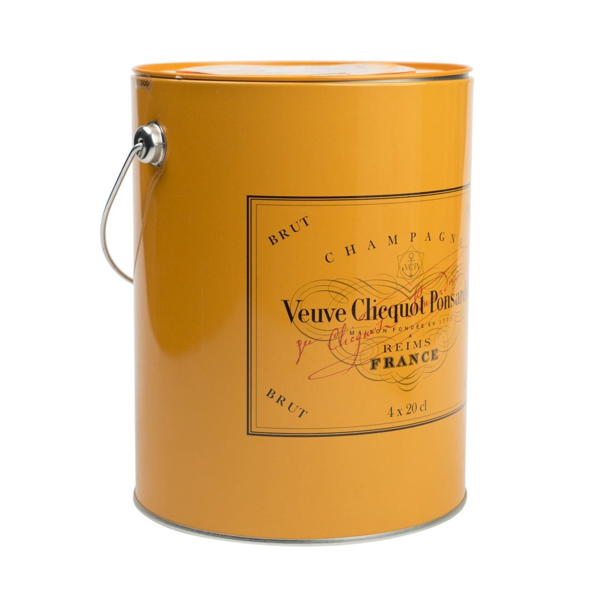 Coffret de 4 bouteilles de champagne Veuve Cliquot Paint Box 4x20cl VIDES + bec verseur décoratif pour bar – Vue 2