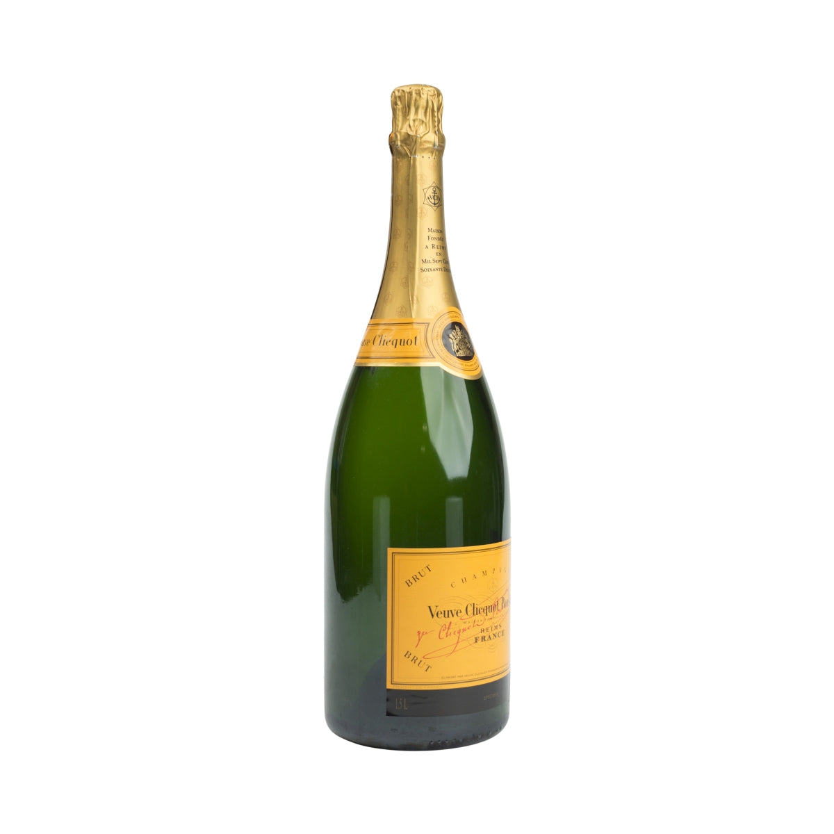 Champagne Veuve Cliquot bouteille fantôme LEER Ponsardin 1,5 l présentoir bouteille factice – Vue 2