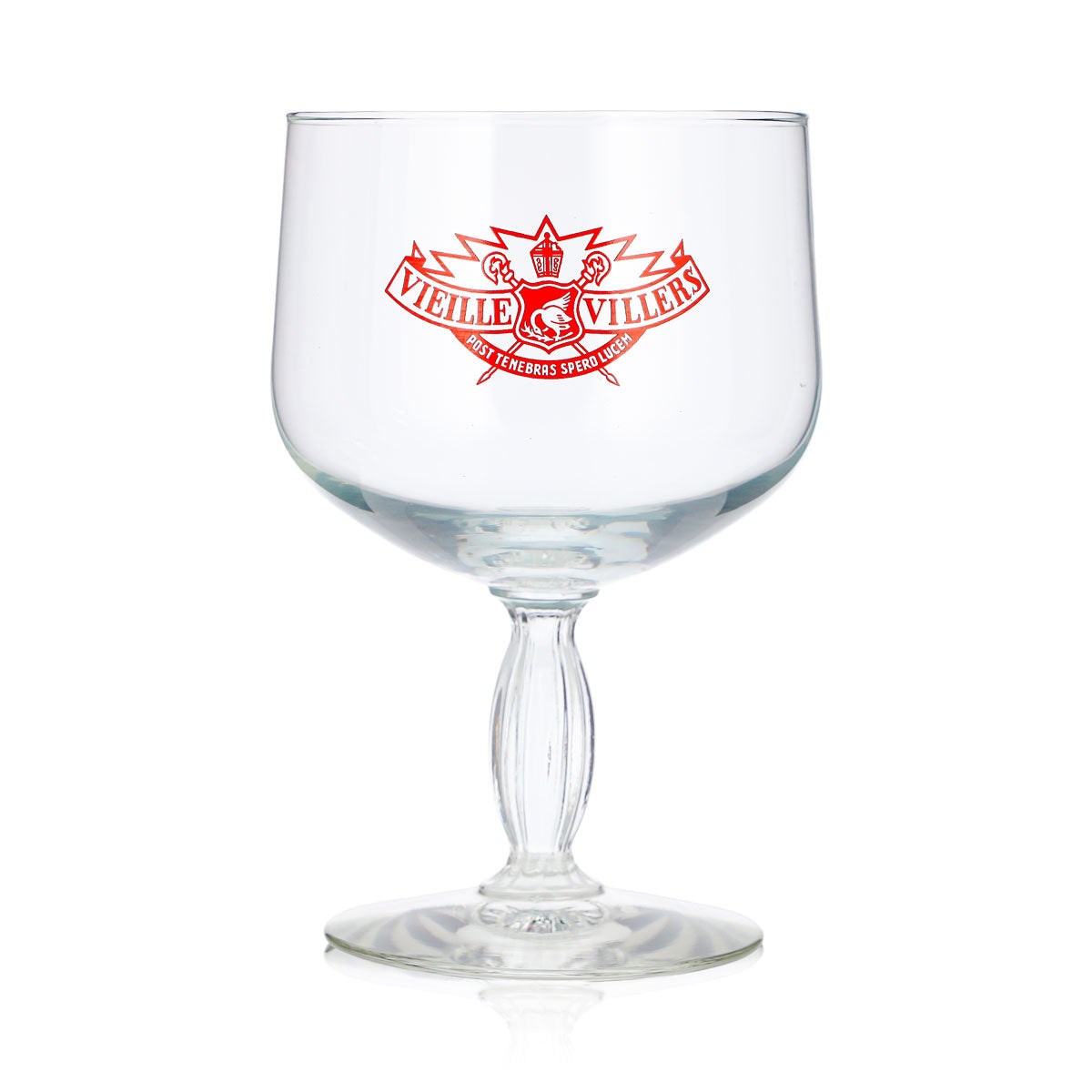 Verre à bière Villers 0,44 l, forme tulipe, « Vieille Villers », logo rouge – Vue 2