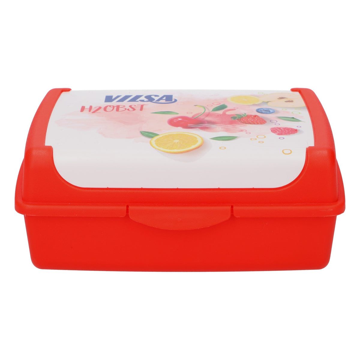 Vilsa H2Obst Boîte Tupperware pour le déjeuner, rouge, boîte à goûter, boîte à pain, boîte à fruits – Vue 2